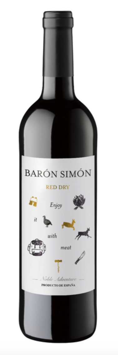 Вино Baron Simon Тінто сух/чер 11% 0,75л Ісп